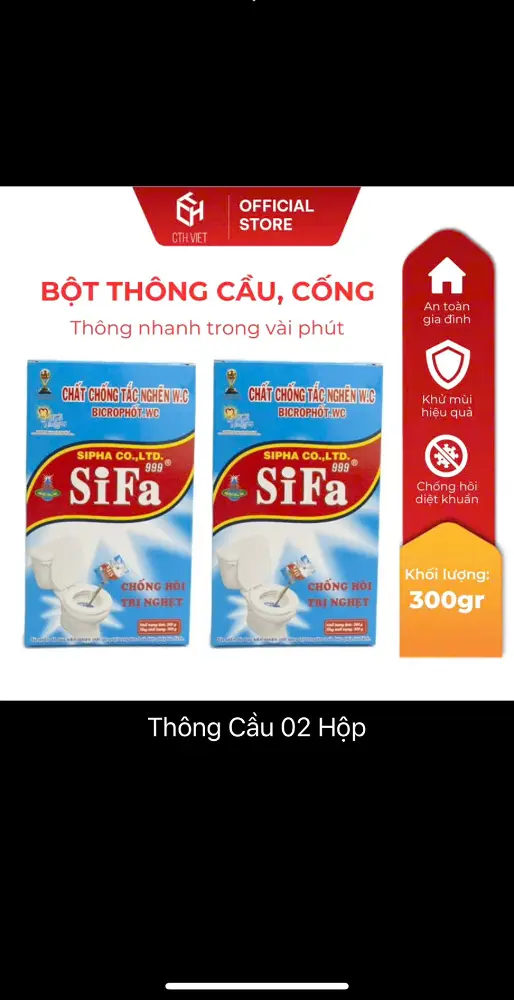 Gói Bột Thông tắc bồn cầu/cống SINH HỌC 300g (DÙNG AN TOÀN CHO CẢ LAVABO - RUỘT GÀ VÀ BỒN RỬA CHÉN ...) - Ảnh 5