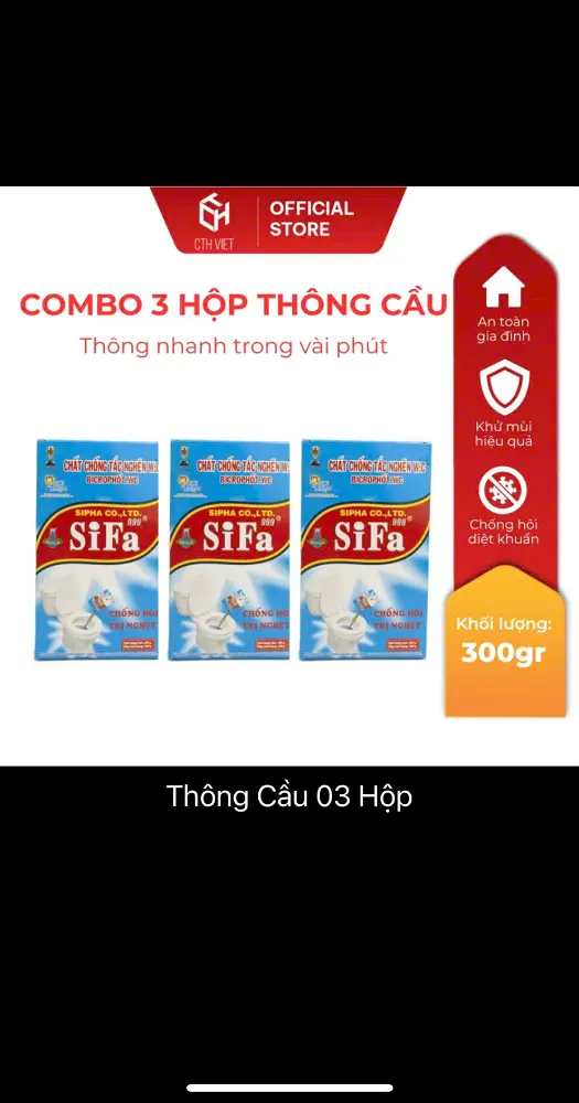 Gói Bột Thông tắc bồn cầu/cống SINH HỌC 300g (DÙNG AN TOÀN CHO CẢ LAVABO - RUỘT GÀ VÀ BỒN RỬA CHÉN ...) - Ảnh 7