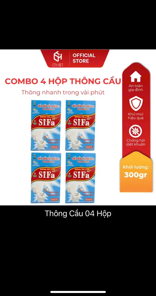 Gói Bột Thông tắc bồn cầu/cống SINH HỌC 300g (DÙNG AN TOÀN CHO CẢ LAVABO - RUỘT GÀ VÀ BỒN RỬA CHÉN ...) - Ảnh 9