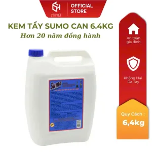 Alternative view of [1 Can] Kem Tẩy Đa Năng Sumo Khối Lượng 6,4kg Tẩy Sạch Cặn Canxi Tẩy Rỉ Sét Kim Loại Tẩy Dơ Nhựa Vết Ố Nhựa