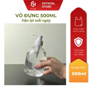 [ Vỏ Đựng ] Chai xịt kính 500ml vòi xịt đựng nước xịt kính