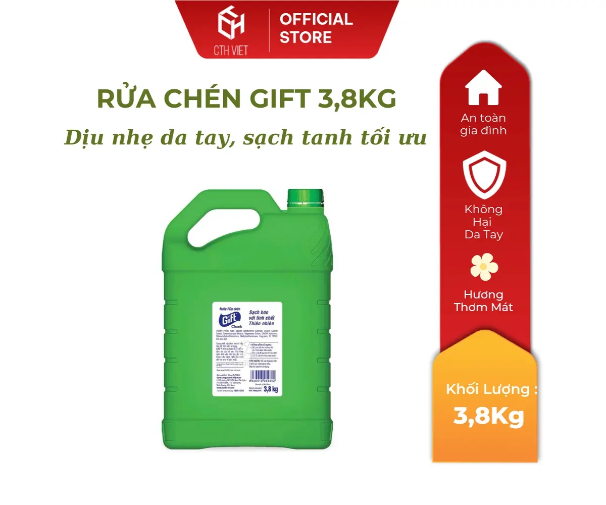 Nước rửa chén gift 3,8 kg - Ảnh 2