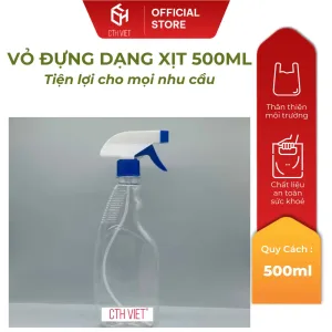[ Vỏ Đựng ] Chai xịt kính 500ml vòi xịt đựng nước xịt kính- Vỏ chai trong suốt SIÊU TIỆN LỢI Chai xịt kính 500ml vòi xịt đựng nước xịt kính