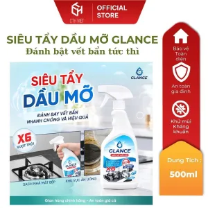 Alternative view of Chai Siêu Tẩy Dầu Mỡ GLANCE Đánh Bay Vết bẩn, Dầu Mỡ Cứng Đầu,Siêu Tốc - Sạch Bóng Kin Kít
