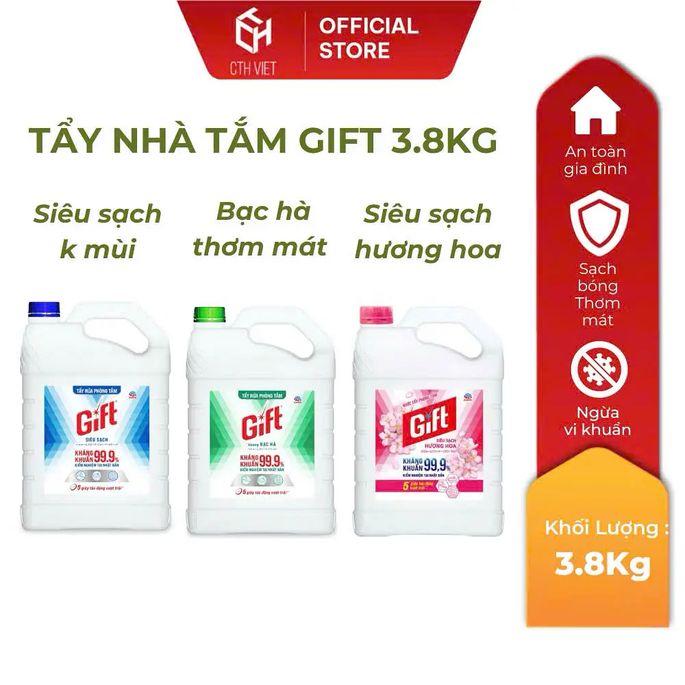 Tẩy nhà tắm gift 3,8 kg