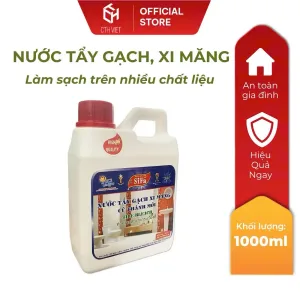 Nước lau gạch, xi măng