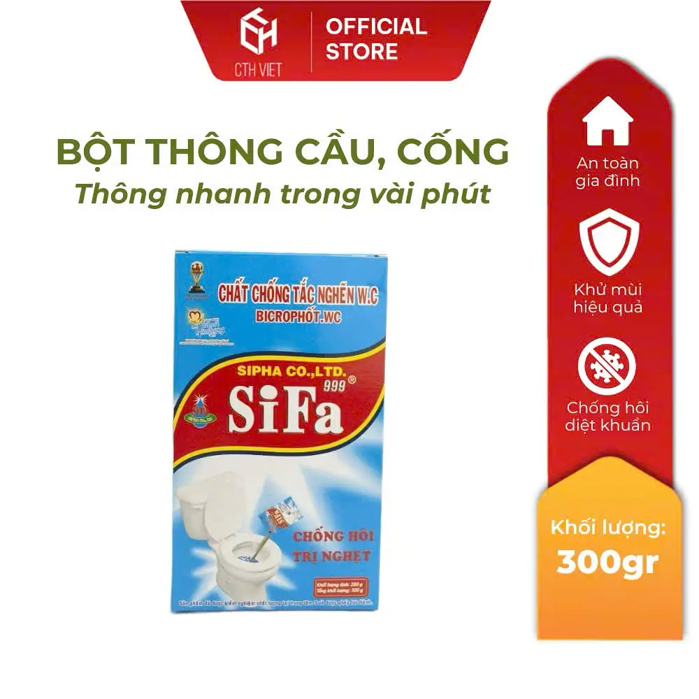 Gói Bột Thông tắc bồn cầu/cống SINH HỌC 300g (DÙNG AN TOÀN CHO CẢ LAVABO - RUỘT GÀ VÀ BỒN RỬA CHÉN ...) - Ảnh 3