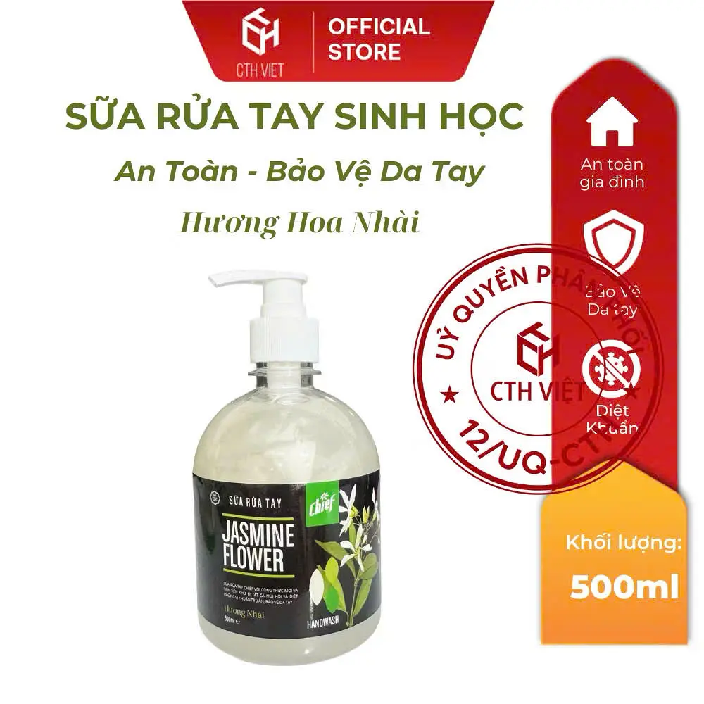 01 Chai Sữa rửa tay Chief, Nước rửa tay Chief 500ml